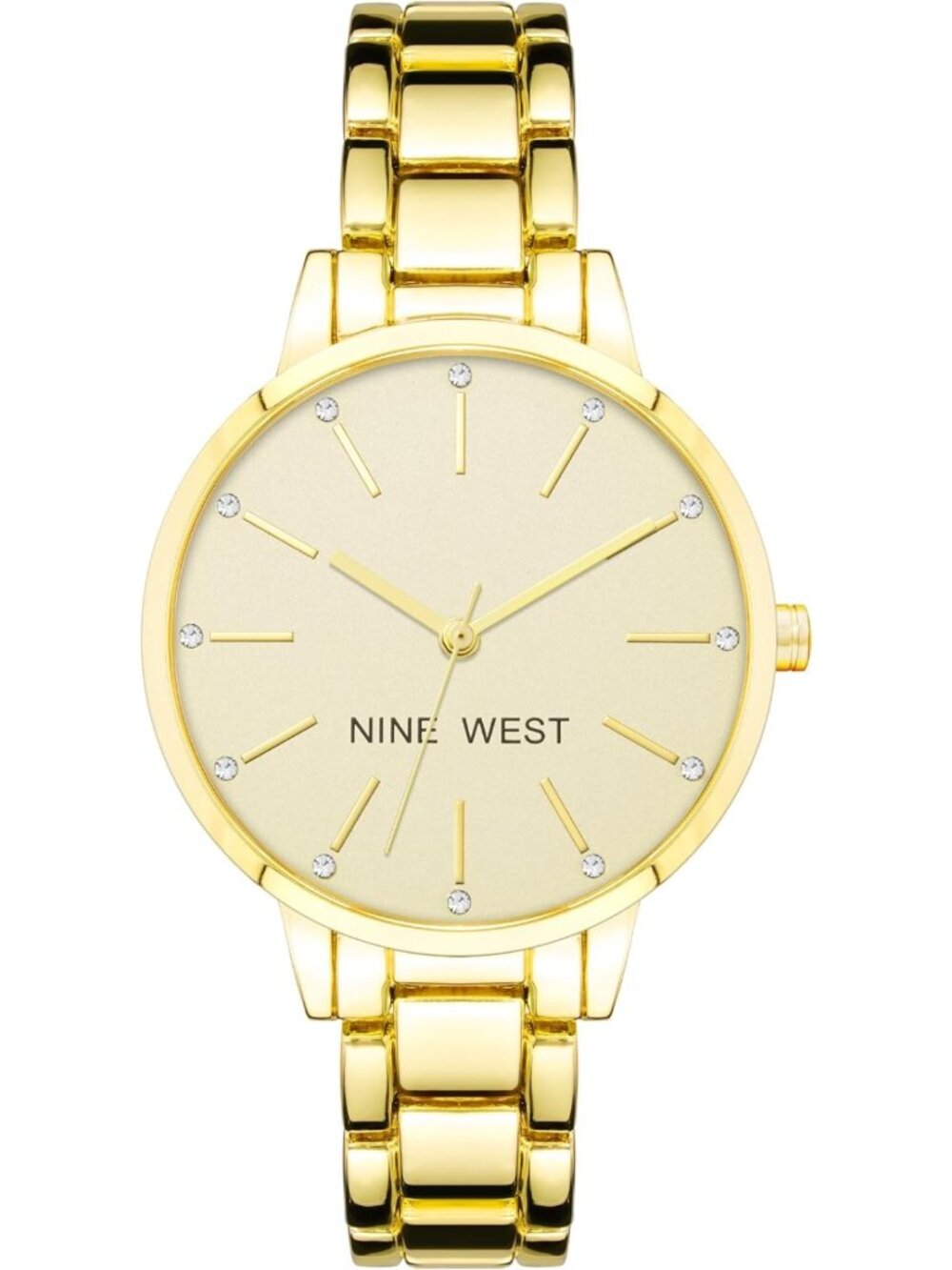 Elegant Crystal Accented Bracelet Watch - Stylish Timepiece for Any Occasion